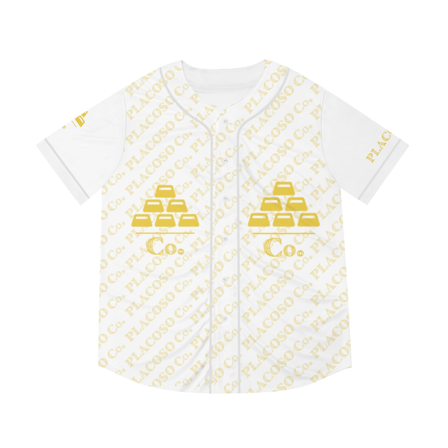 Baseball Jersey Placoso Co. Blanco - Luxury baseball Jersey